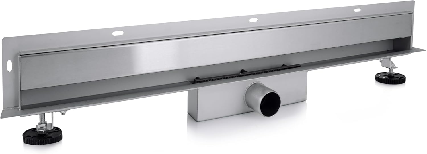 Wall Linear Shower Drain Self-Cleaning Siphon with Odour Stop for Bathroom