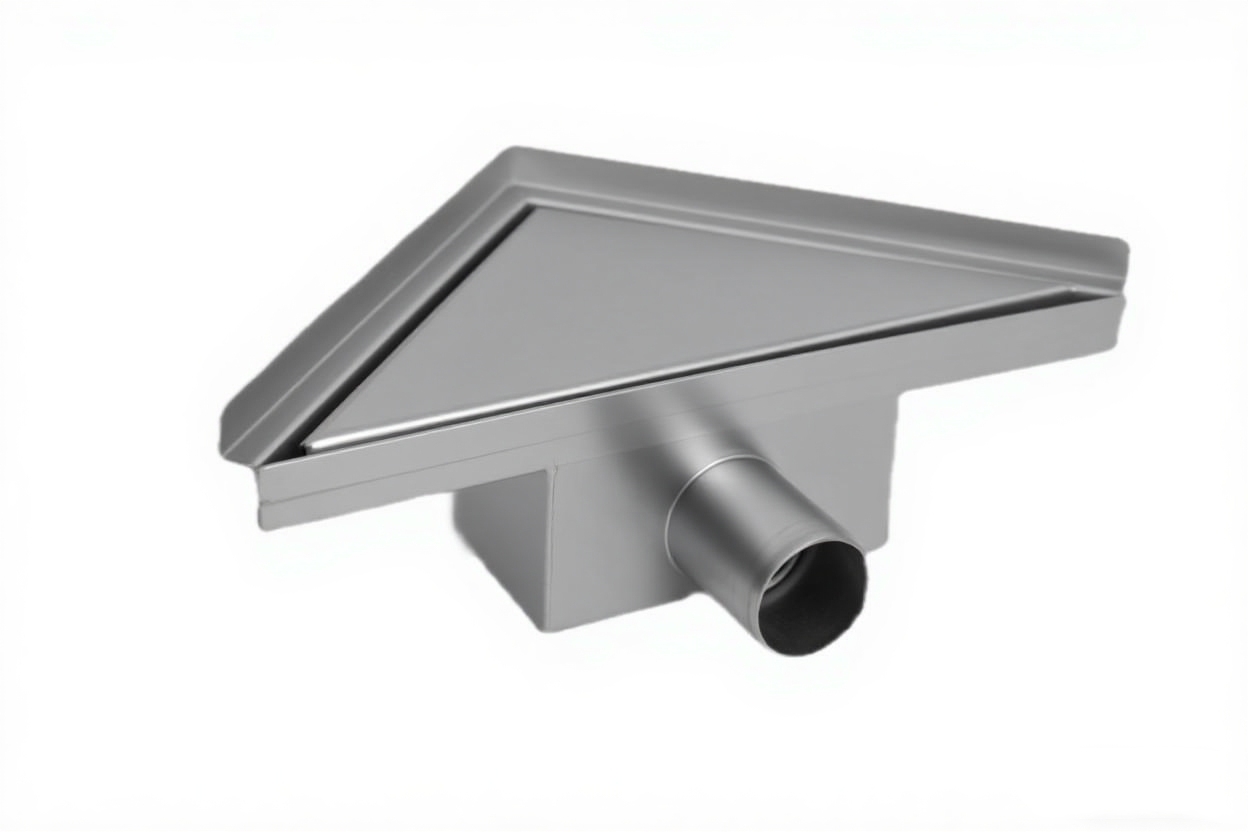 Triangular Stainless Steel Shower Floor Drain Channel